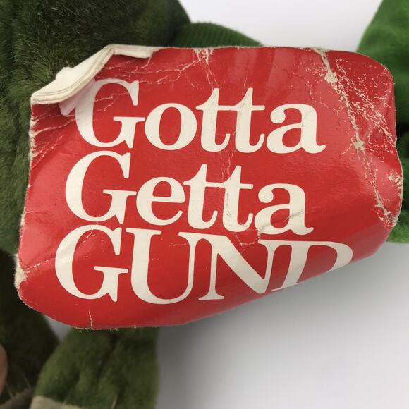 Vintage Gund Pterandon 10” Green Plush Jurassic Dinosaur Stuffed Animal w/ Tag - Picture 11 of 14